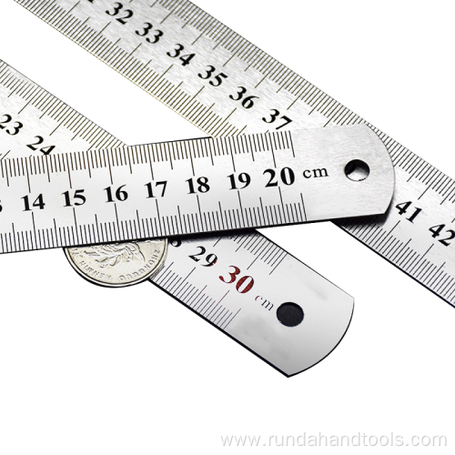 High precision Round head straight edge steel ruler